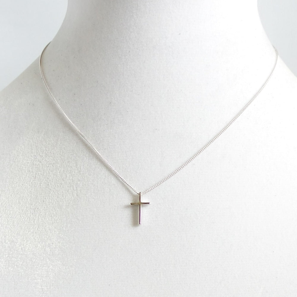 Sterling Silver Cross Pendant Necklace - Estilo Concept Store