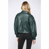 Hunter Green Crop Jacket - Estilo Concept Store