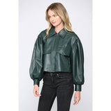 Hunter Green Crop Jacket - Estilo Concept Store