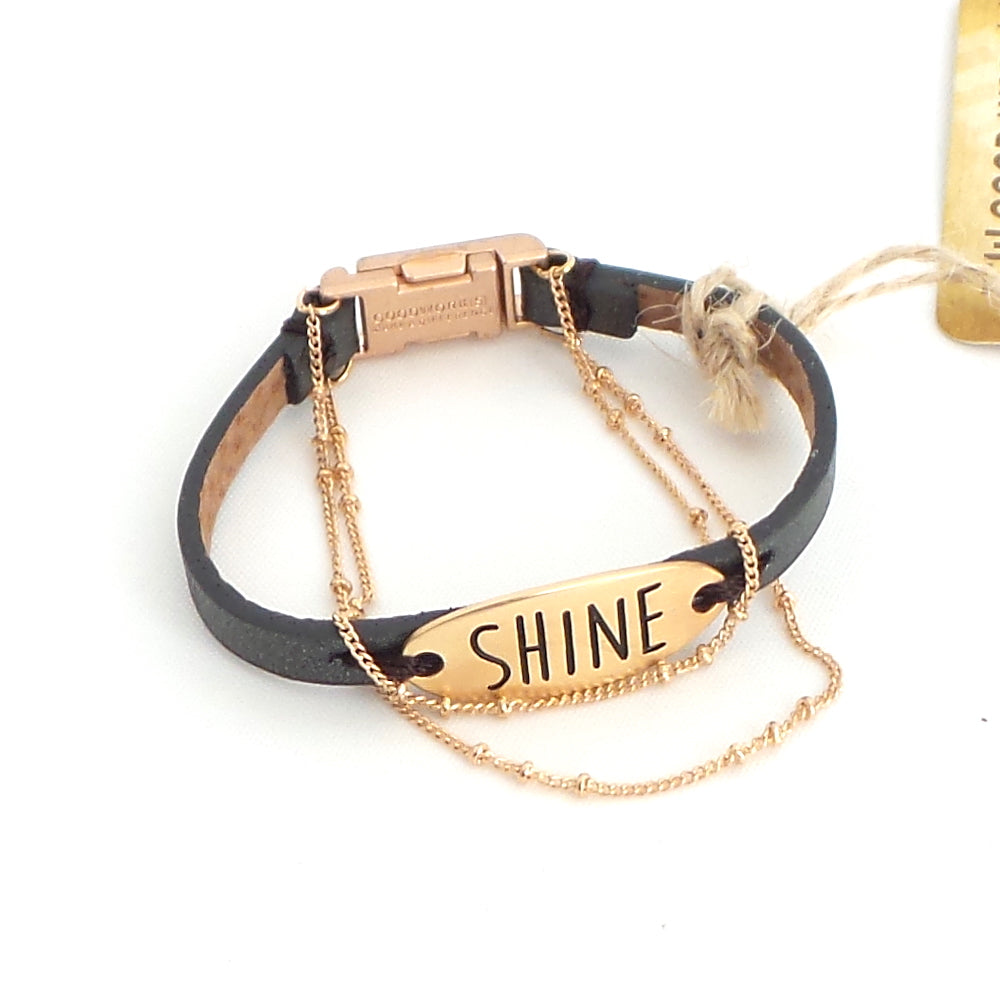 Double Chain Gold Shine Bracelet - Estilo Concept Store