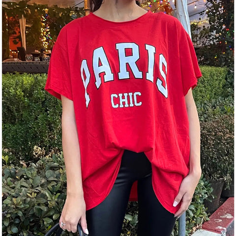 Paris Chic Red T-Shirt