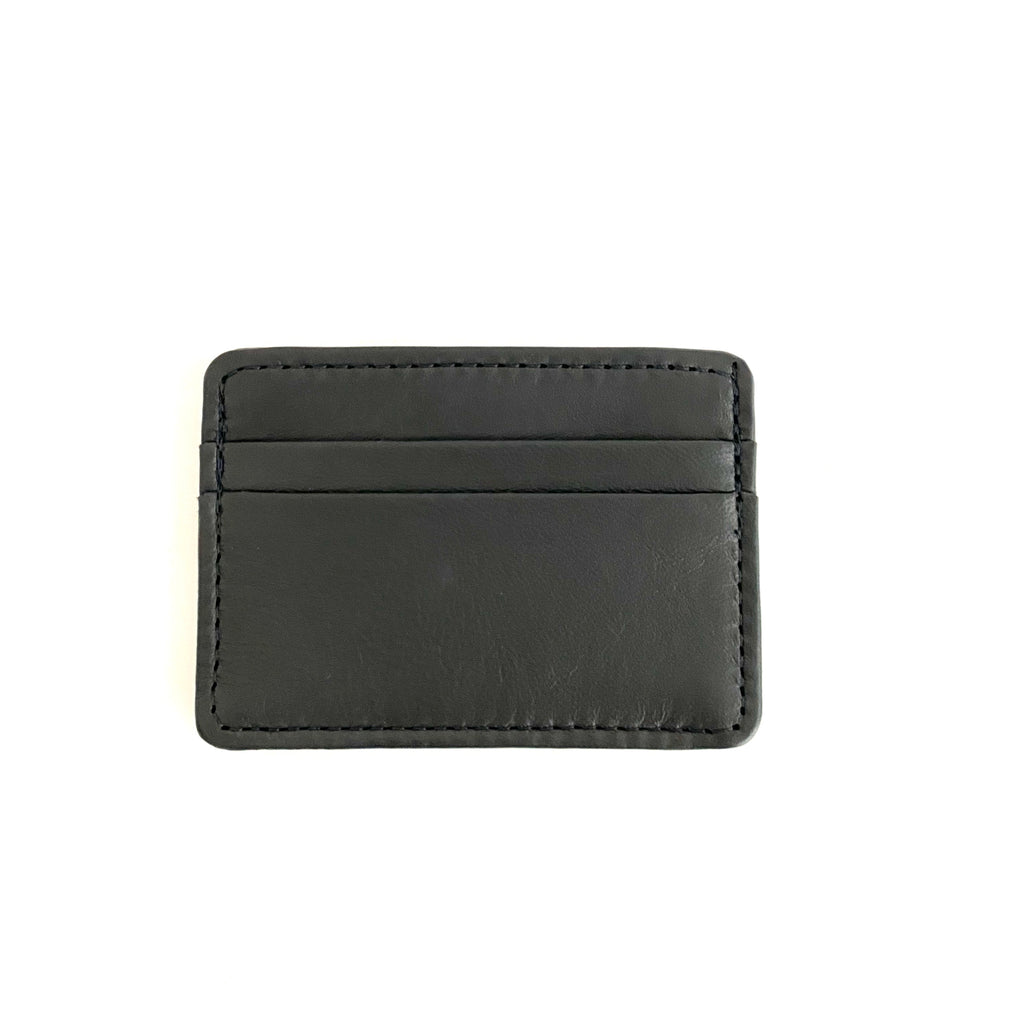 Lambskin Black Leather Card Holder Wallet - Estilo Concept Store