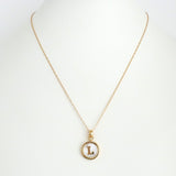 Small Mother of Pearl Initial Necklace - Estilo Concept Store