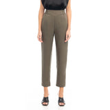 Olive Tencel Pants With Smocking Waist Band
