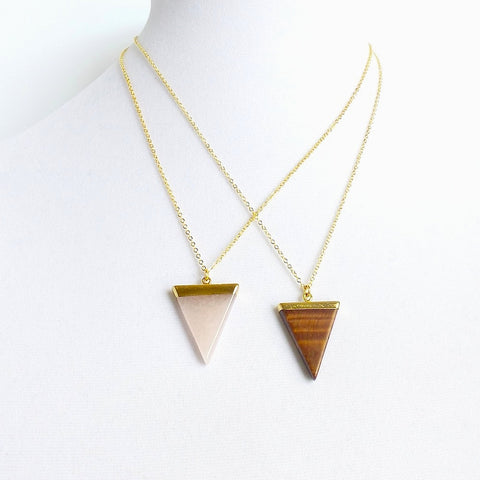 Triangle Pendant Necklace *click for more colors - Estilo Concept Store