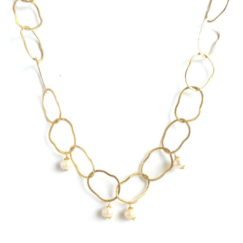 Open Link Pearl Long Necklace - Estilo Concept Store