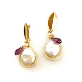 Freshwater Pearls Wire Earrings and Pendant Set
