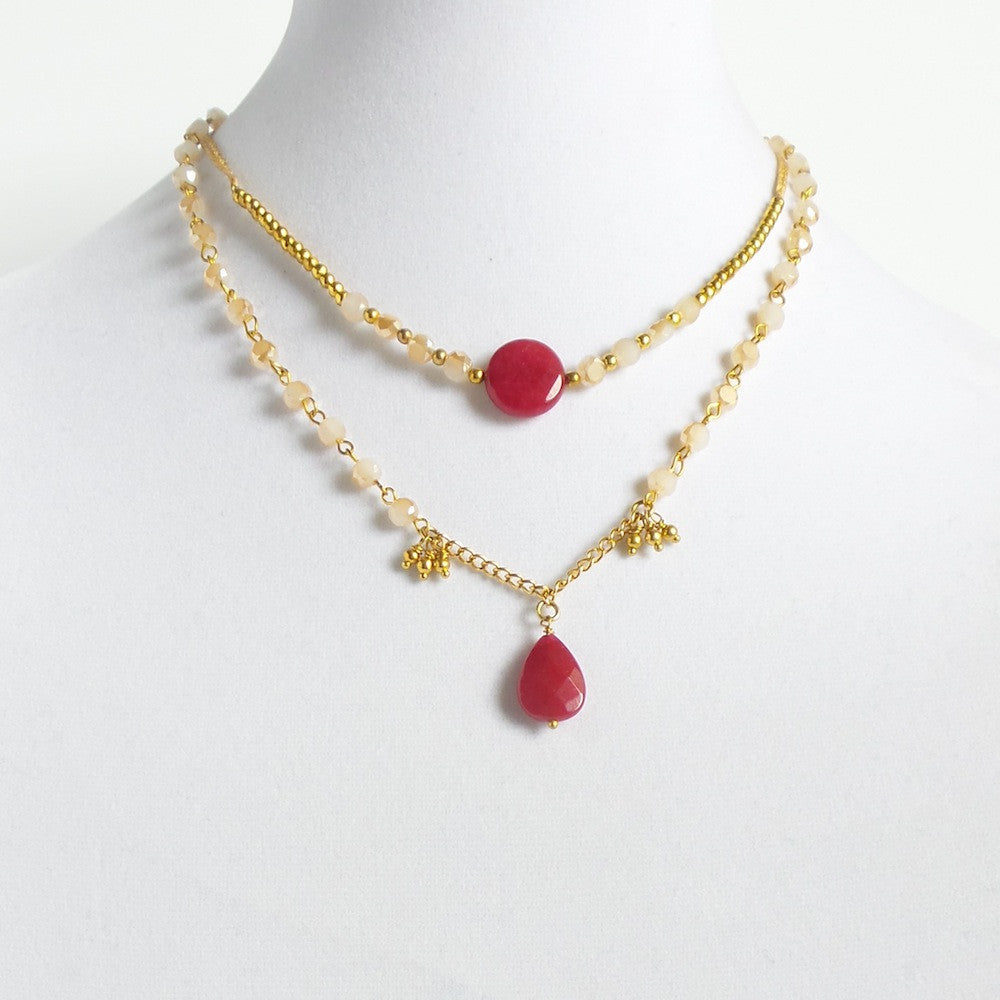 Double Pink Necklace - Estilo Concept Store