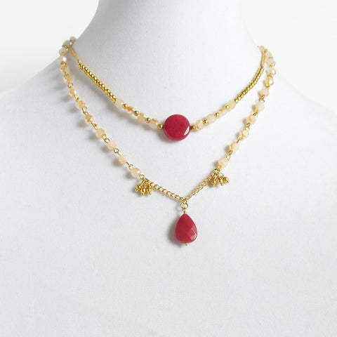 Double Pink Necklace - Estilo Concept Store