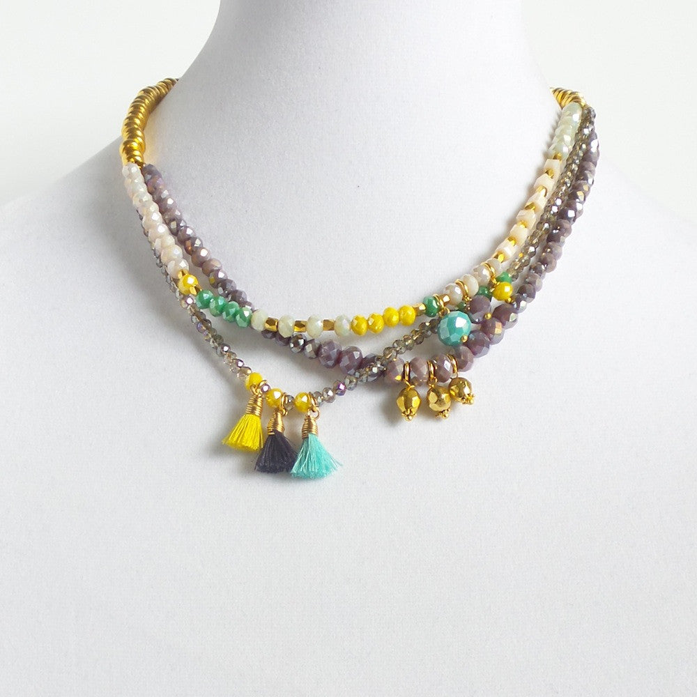 Triple Multicolor Necklace - Estilo Concept Store