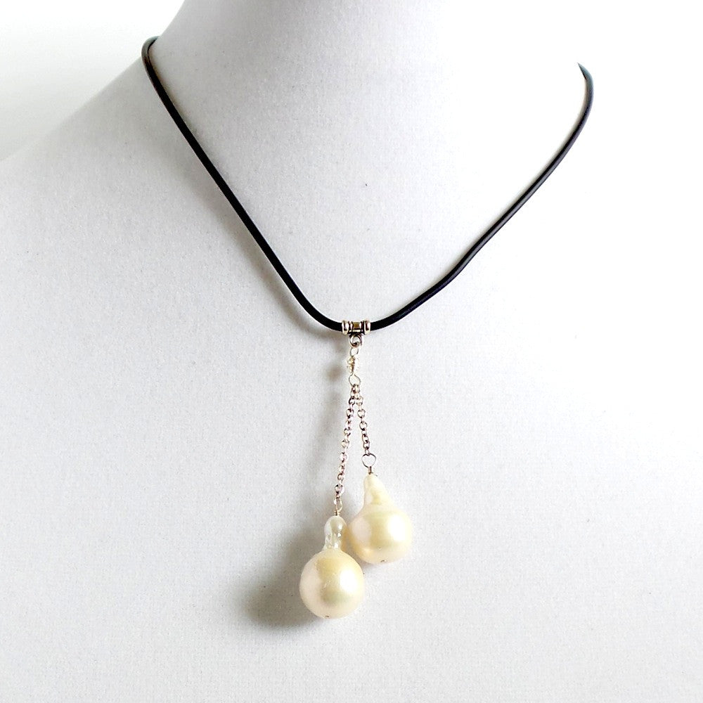 Two Drop Pearls Choker Necklace - Estilo Concept Store