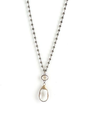 Bluebell Pyrite Long Necklace - Estilo Concept Store