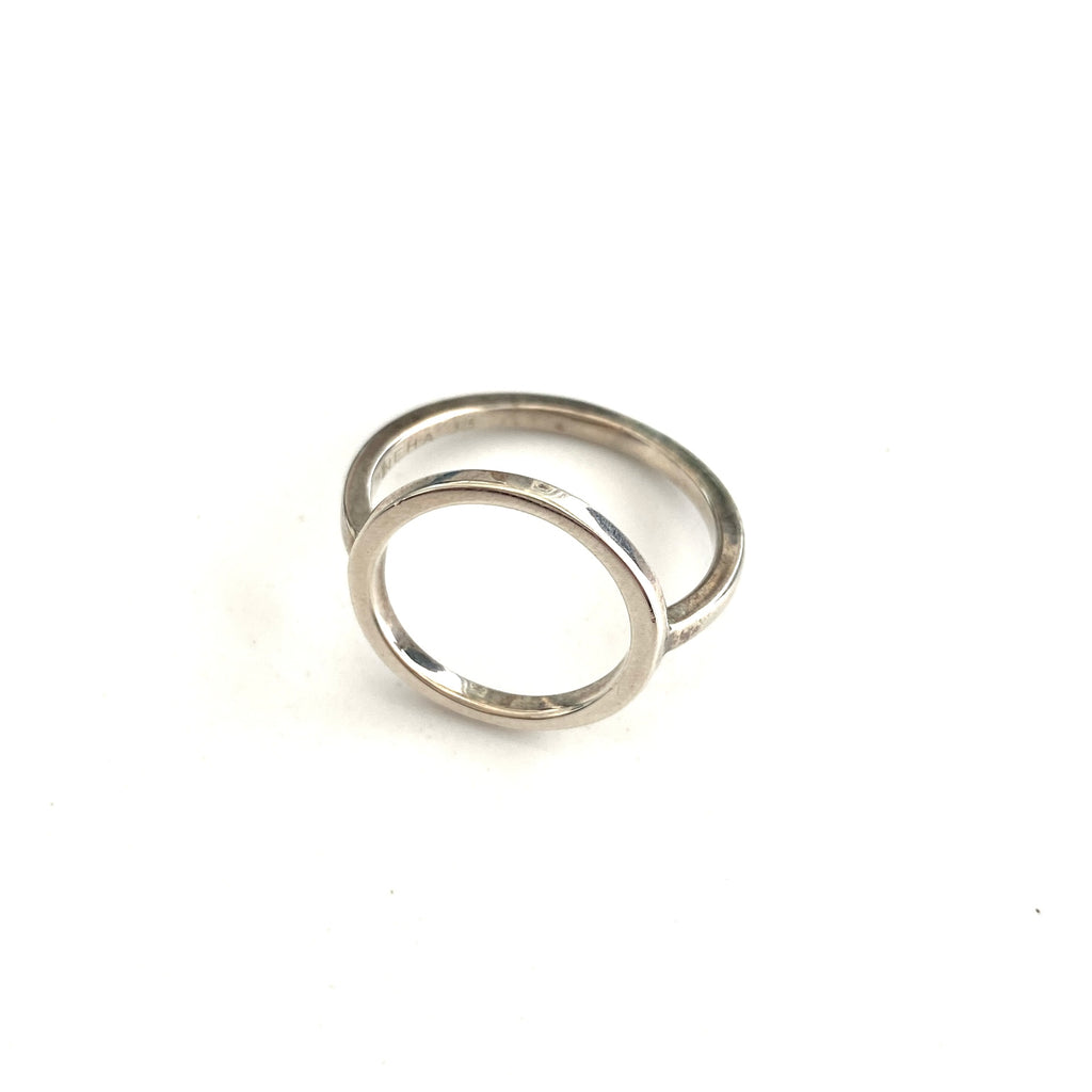 New Moon Silver Ring