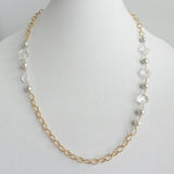 Crystals and Pearls Asymmetric Necklace - Estilo Concept Store