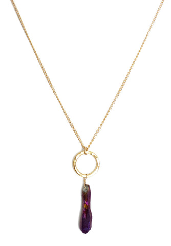 Karma and Purple Quartz Necklace - Estilo Concept Store