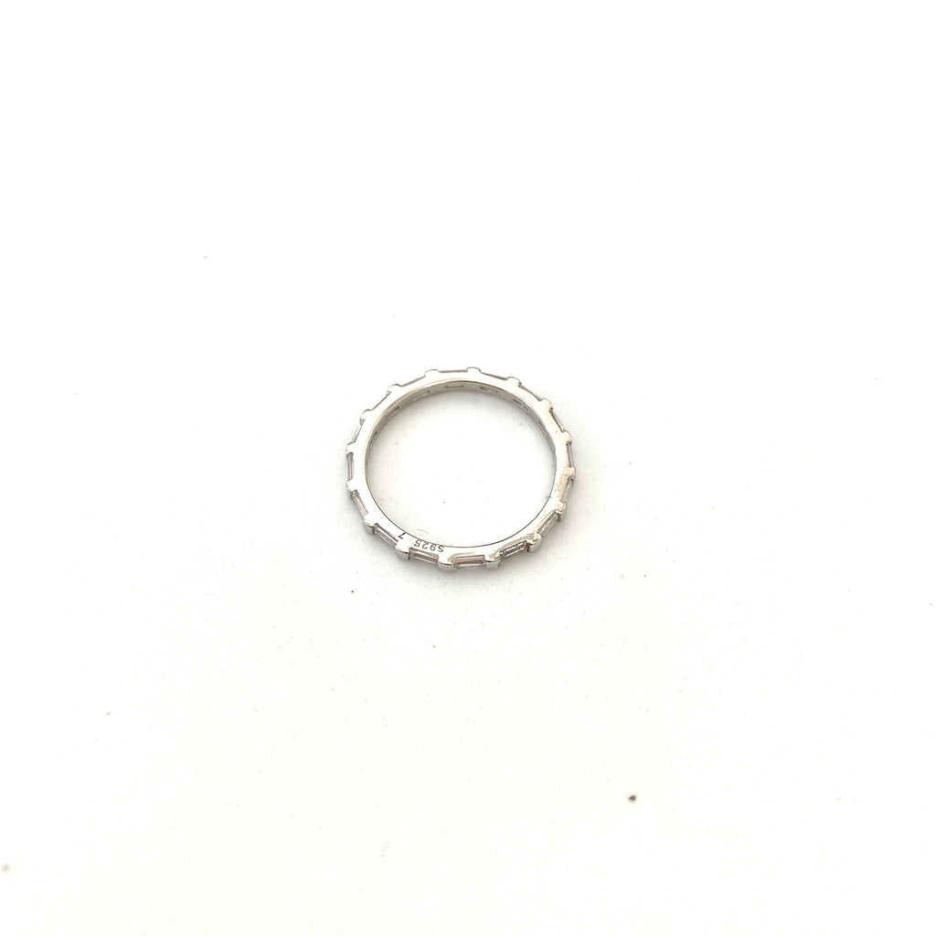 Grooved Silver Ring