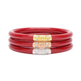 All Weather Three Kings RED Bangles by Budha Girl