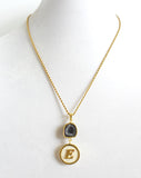 Geode and Shed Antler Initial Necklace - Estilo Concept Store