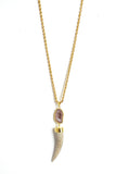 Stone Horn Long Necklace *click for more colors - Estilo Concept Store