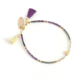 Seed Crystal Bracelet with Charm *click for more options - Estilo Concept Store