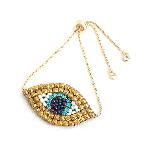 Gold Evil Eye Bracelet - Estilo Concept Store