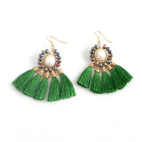 Silk Tassel Fan Earrings *click for more colors - Estilo Concept Store