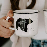 Mama Bear Rustic Campfire Coffee Mug