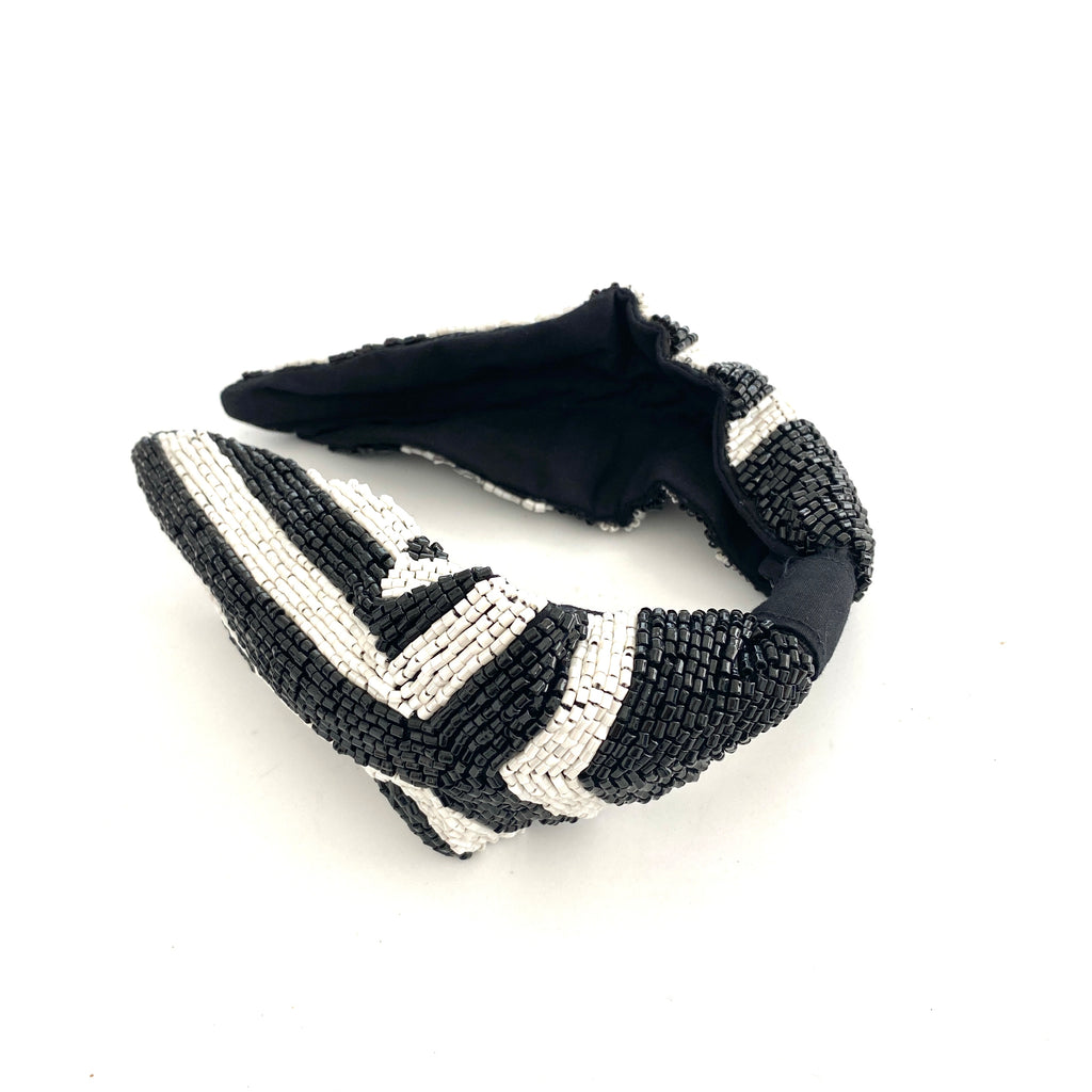 Black and White Stripes Headband