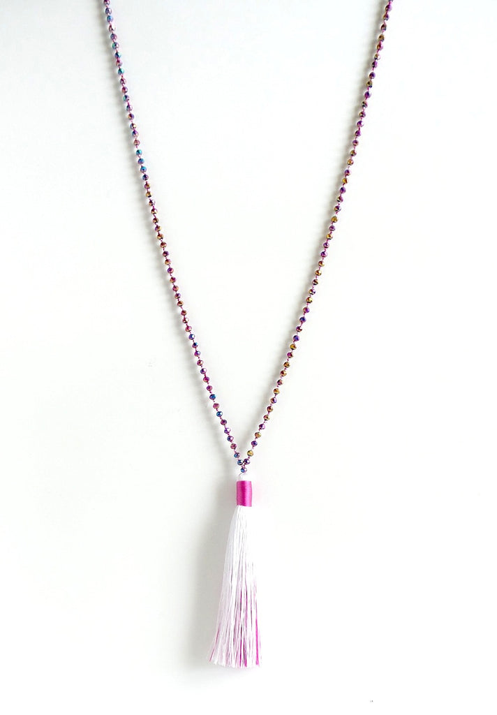 Cotton Candy Long Tassel Necklace *click for more colors - Estilo Concept Store