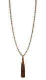 Long Tassel Necklace with XL Crystals - Estilo Concept Store