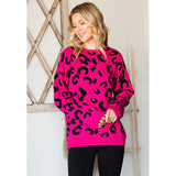 Electric Pink Leopard Sweater