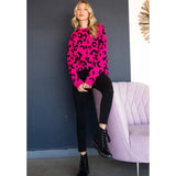 Electric Pink Leopard Sweater